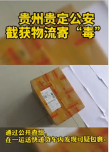 <em>快遞</em>運“毒”被貴州貴定警方截獲，法網難逃。