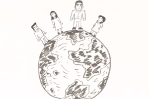 進化：<em>生物學(xué)</em>中是指種群里的遺傳性狀在世代之間的變化
