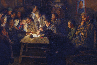 《1978年11月24日·小崗》—是現代畫家王少倫創作<em>的</em>油畫