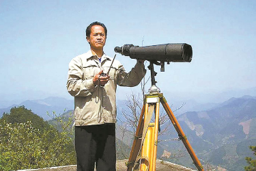 余錦柱尖子嶺上綠色守望者，41年無重大森林火災預報準確率99.7%